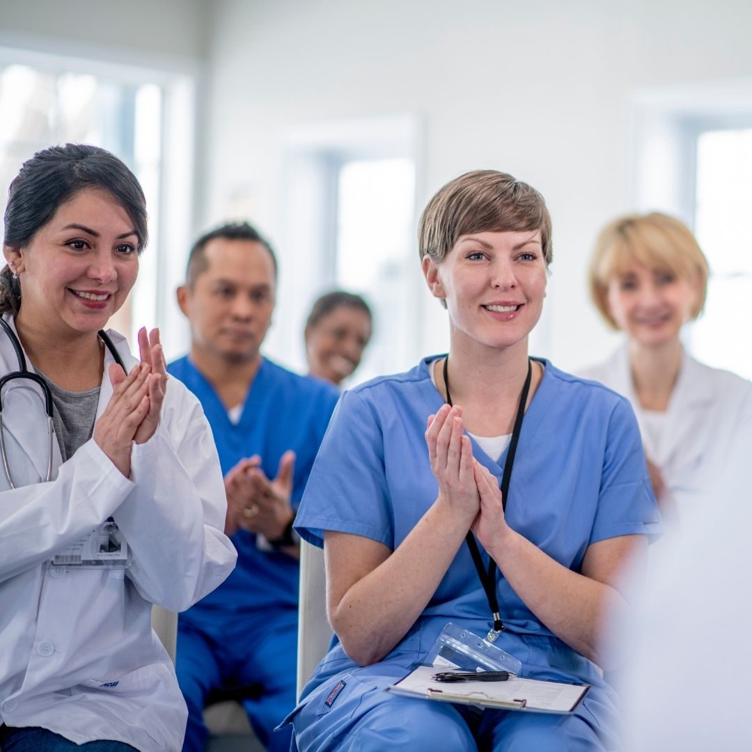 Phlebotomy Technician Program: Students practicing the technique for collecting blood from pediatric patients. 